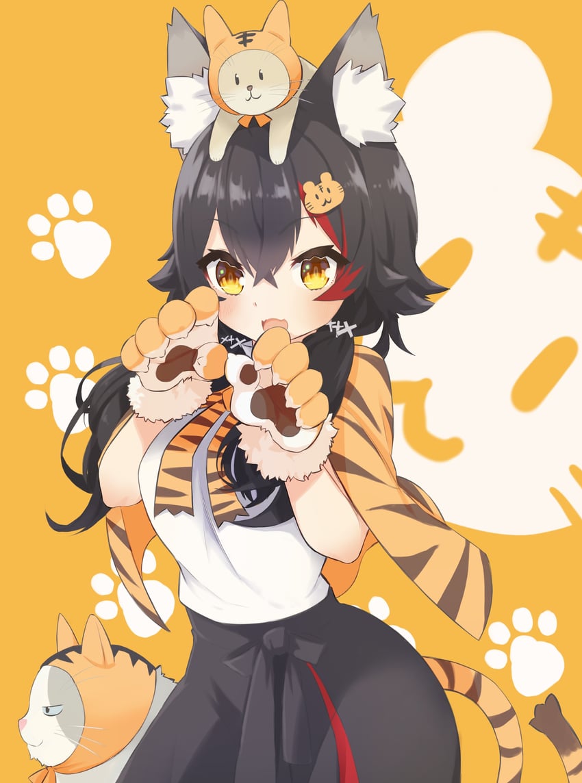 ookami mio, taiga, and tawa (hololive) drawn by wappa