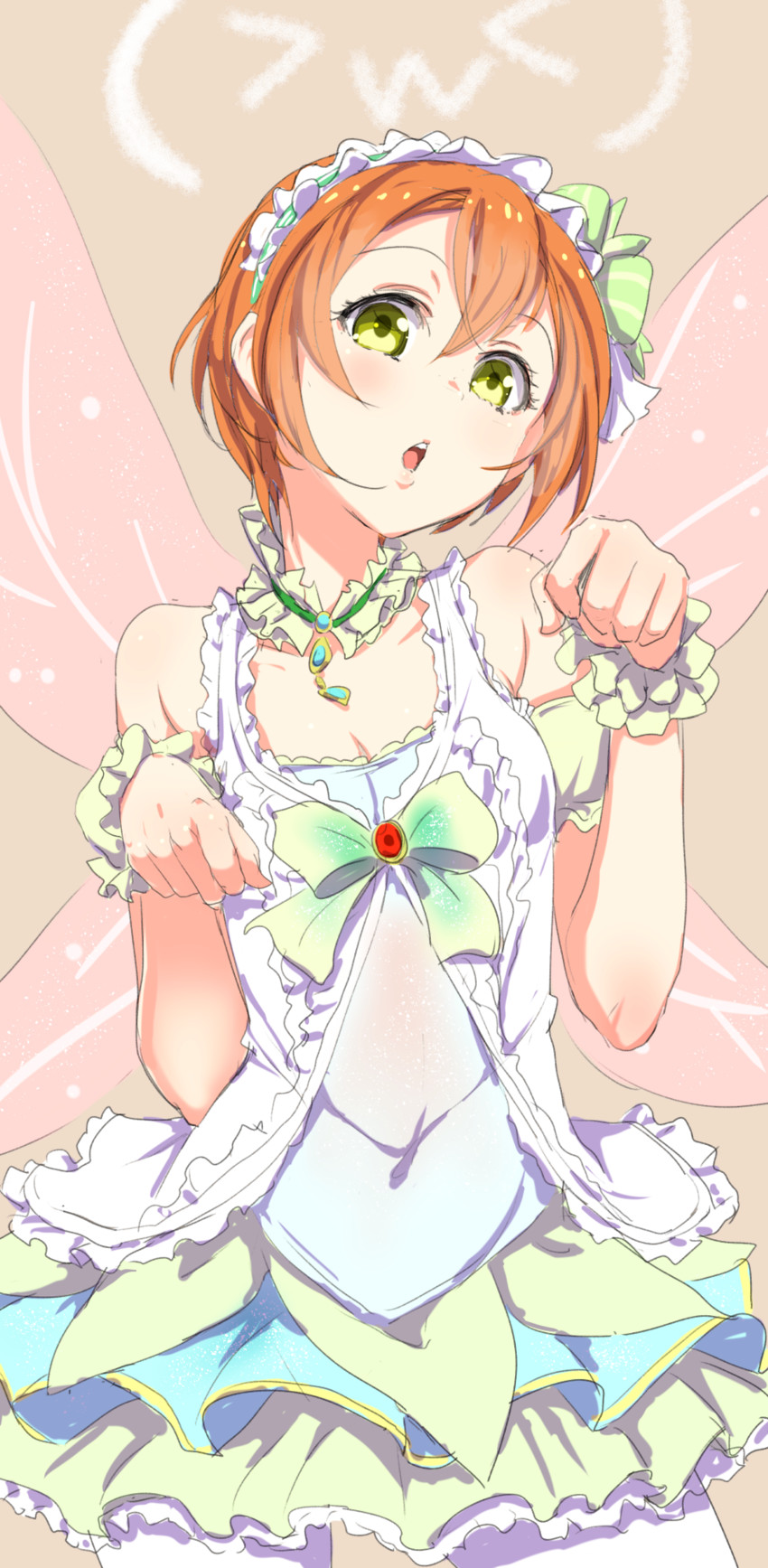 hoshizora rin (love live! and 1 more) drawn by clearite