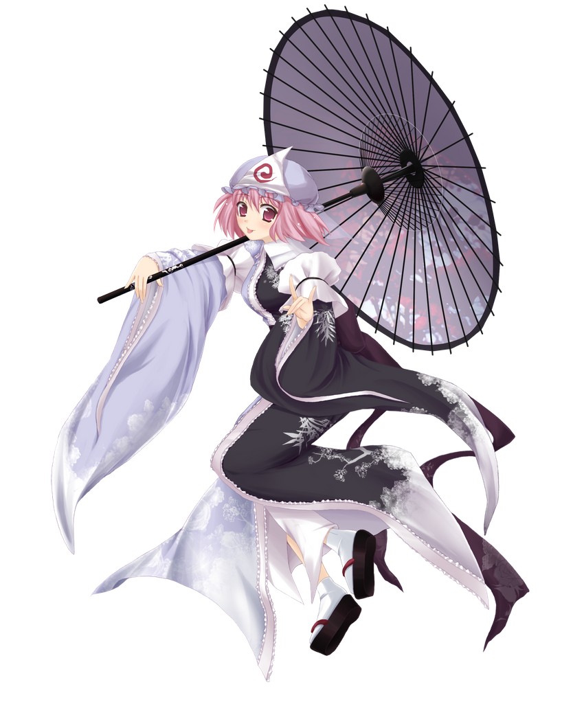 saigyouji yuyuko (touhou) drawn by yamizu