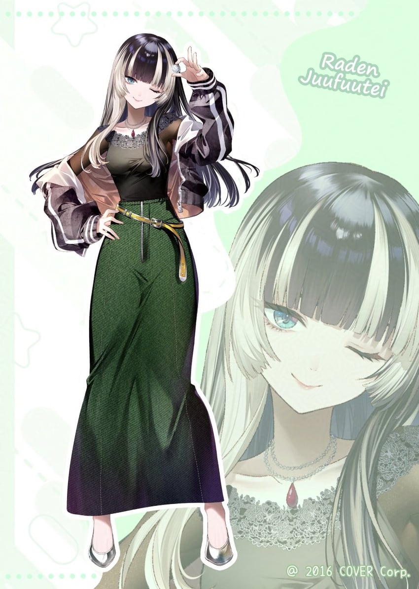 juufuutei raden (hololive and 1 more) drawn by riichu