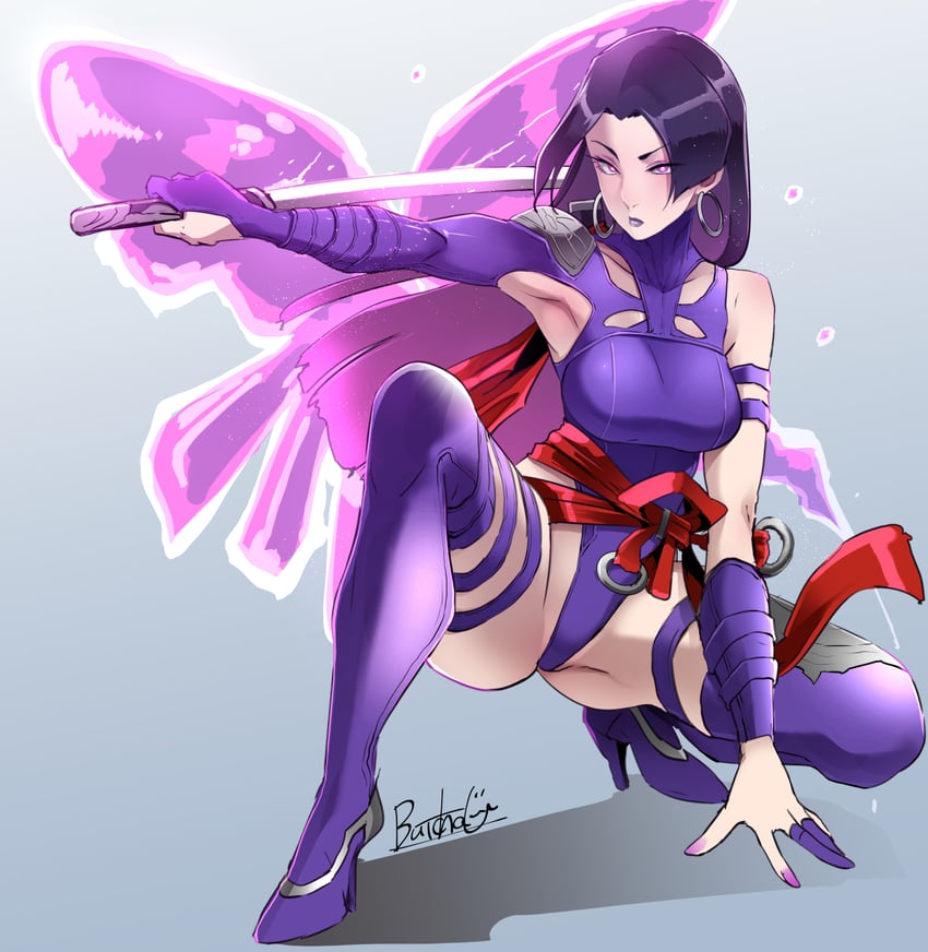 psylocke (marvel and 2 more) drawn by butcha-u
