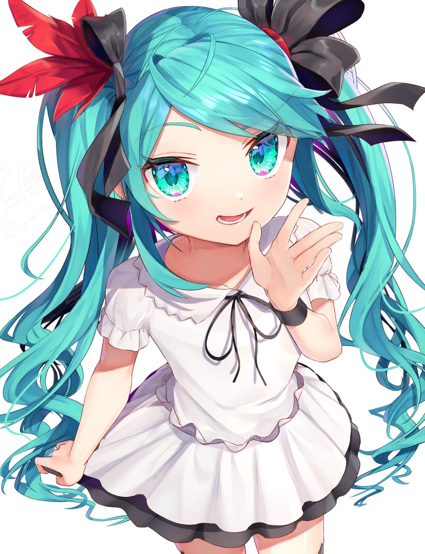 hatsune miku (vocaloid and 1 more) drawn by gunjou_row