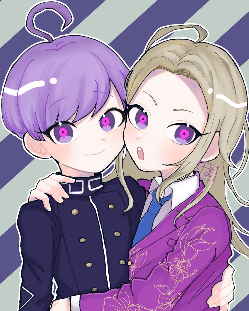 yuma kokohead and makoto kagutsuchi (master detective archives: rain code) drawn by nanuti_kun