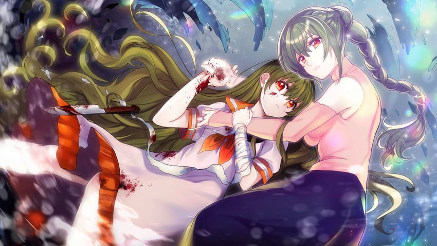 kimiyoshi natsumi (higurashi no naku koro ni and 1 more) drawn by kitou_en