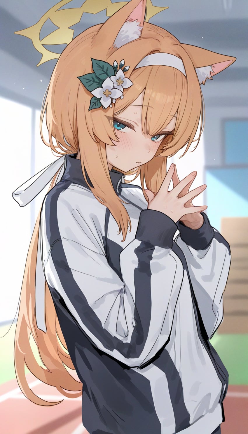 mari (blue archive) drawn by myuto12345