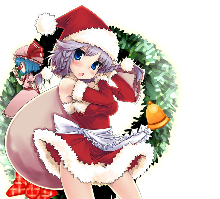 remilia scarlet and izayoi sakuya (touhou) drawn by kuroneko_jiji