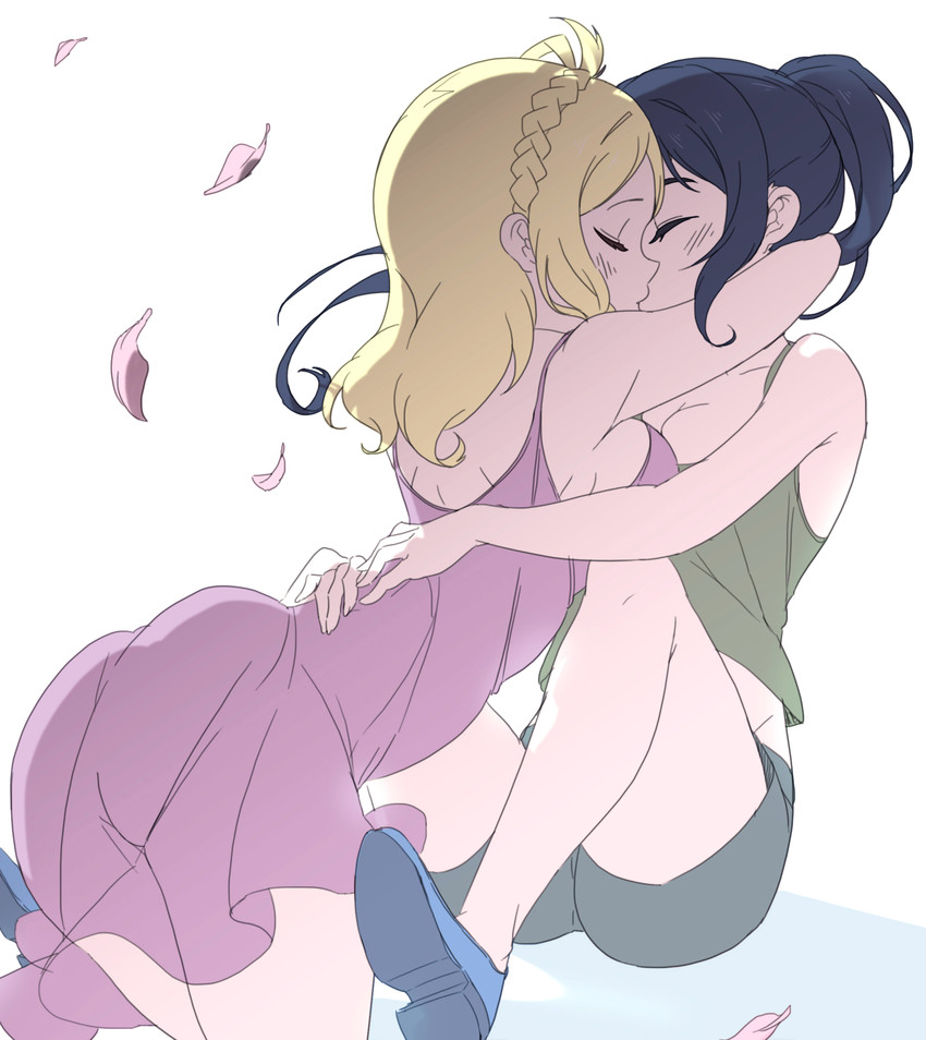 matsuura kanan and ohara mari (love live! and 1 more) drawn by tem10
