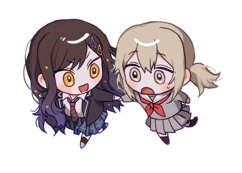 shiraishi an and azusawa kohane (project sekai) drawn by goguma_wagamja