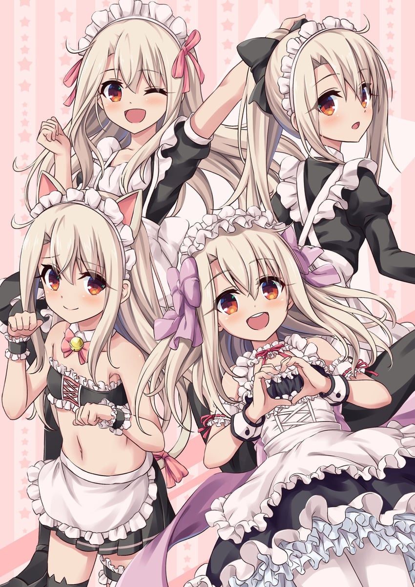 illyasviel von einzbern (fate and 1 more) drawn by morokoshi_(tekku)