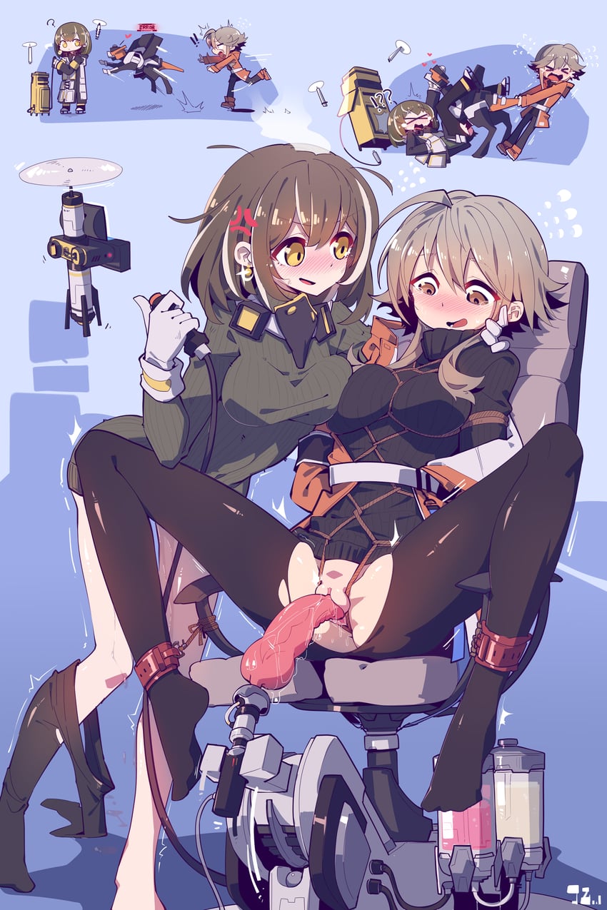 magallan, mayer, and meeboo (arknights) drawn by imazawa