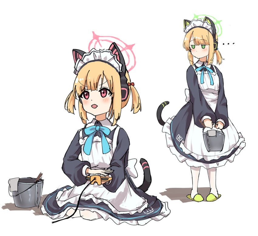momoi and midori (blue archive) drawn by fall_(5754478)