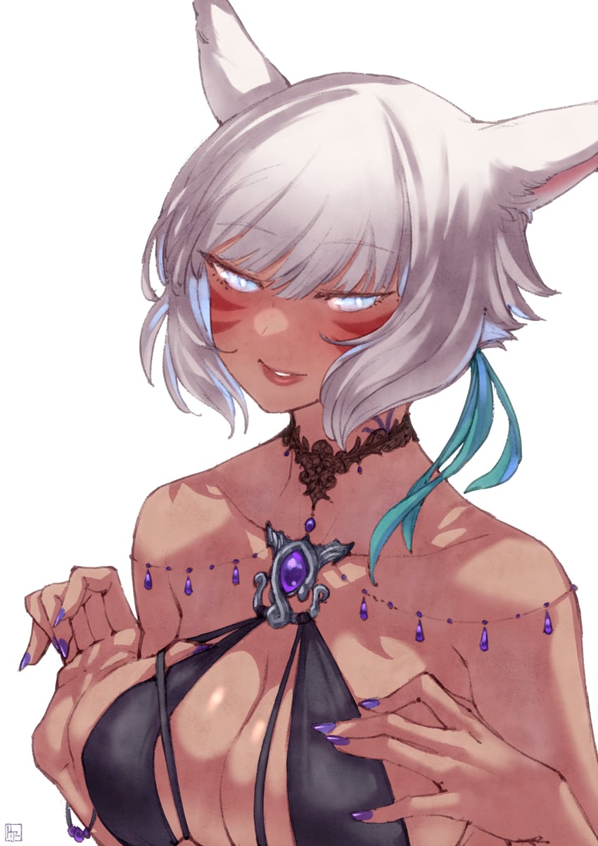 y'shtola rhul (final fantasy and 1 more) drawn by hjz_(artemi)