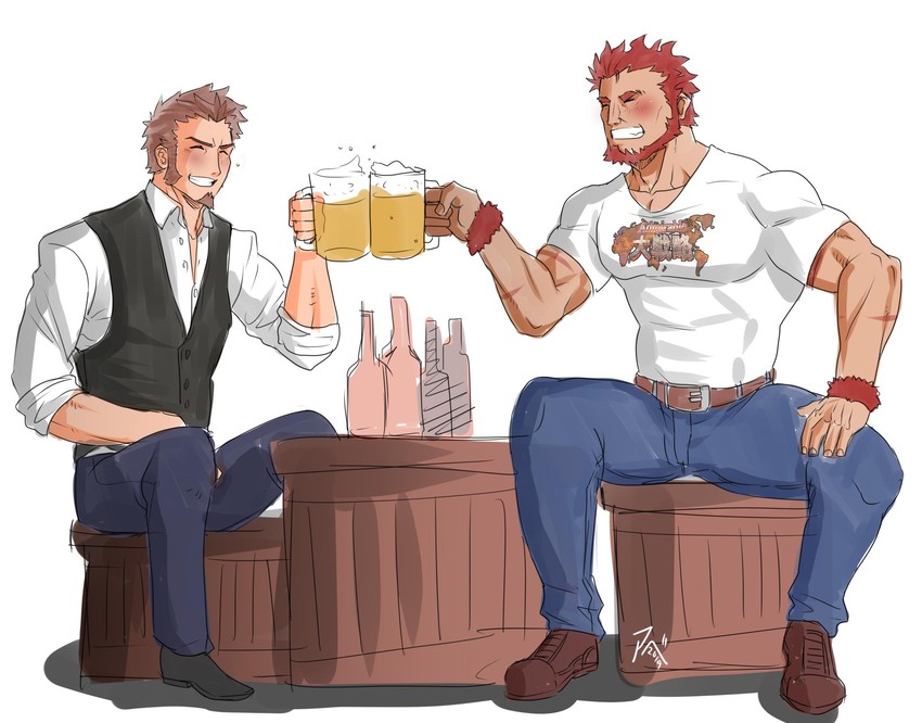 napoleon bonaparte and iskandar (fate and 1 more) drawn by abeberries