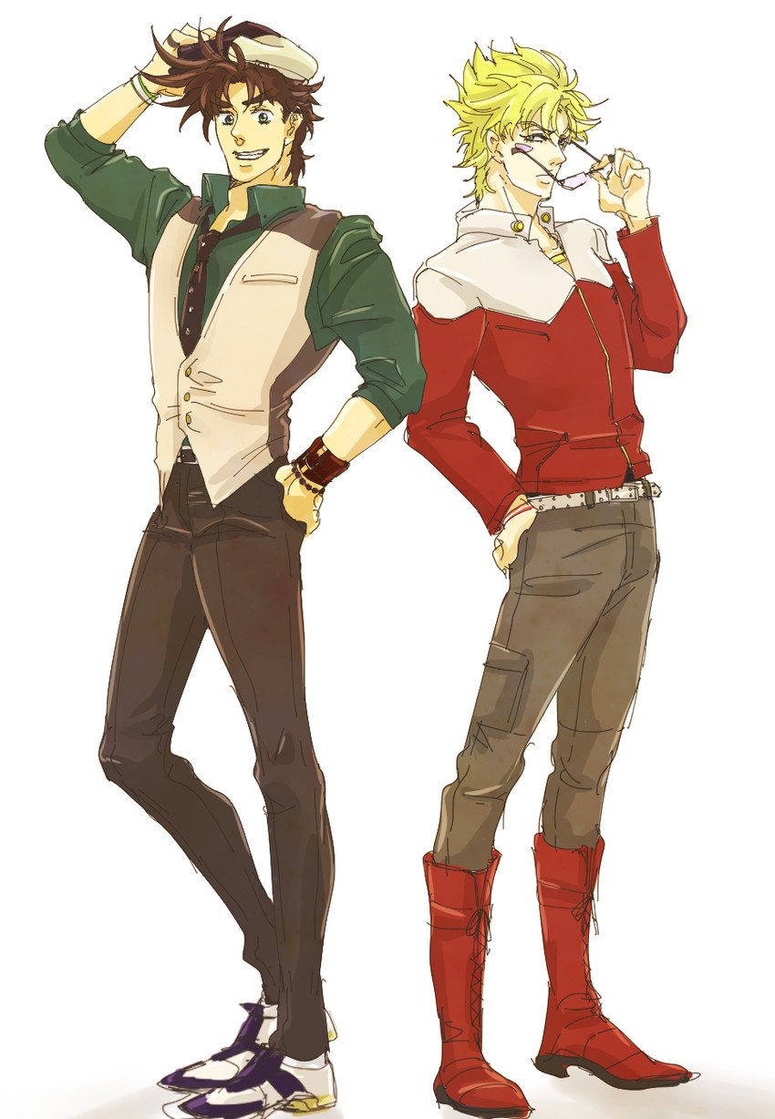 barnaby brooks jr. and kaburagi t. kotetsu (jojo no kimyou na bouken and 1 more) drawn by mochidan