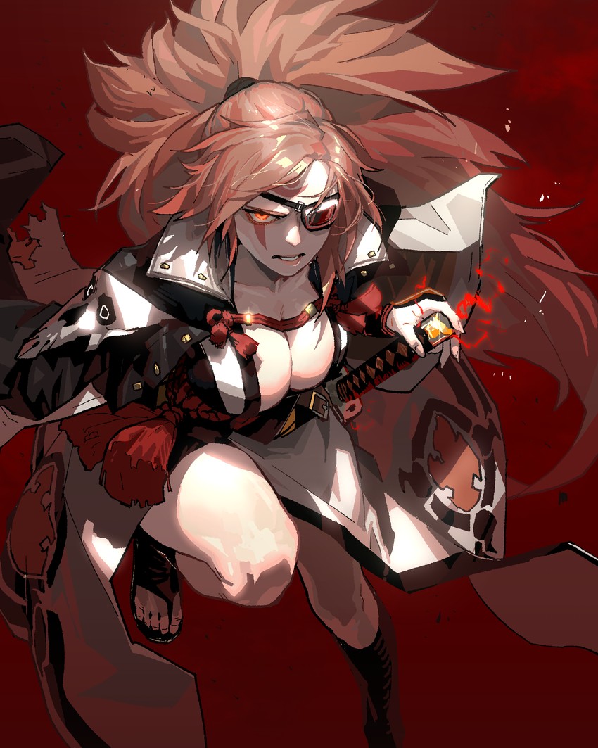 baiken (guilty gear and 1 more) drawn by gogalking