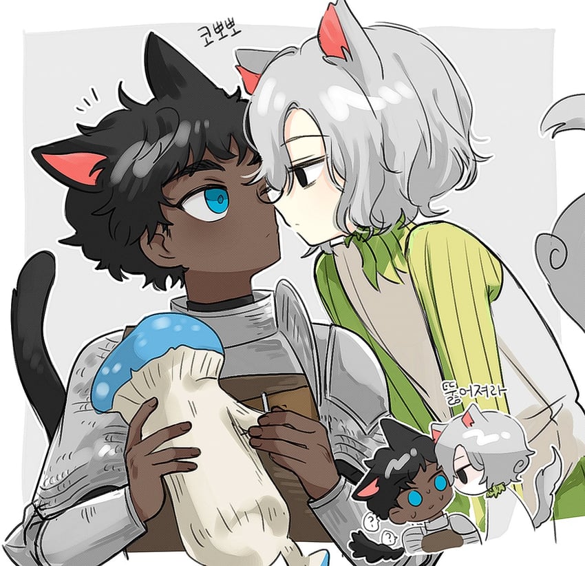mithrun, kabru, and walking mushroom (dungeon meshi) drawn by eggsand_daisuki