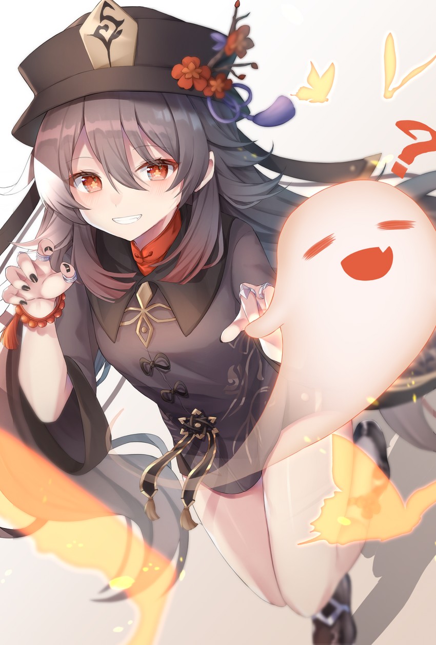 hu tao and boo tao (genshin impact) drawn by 11marin