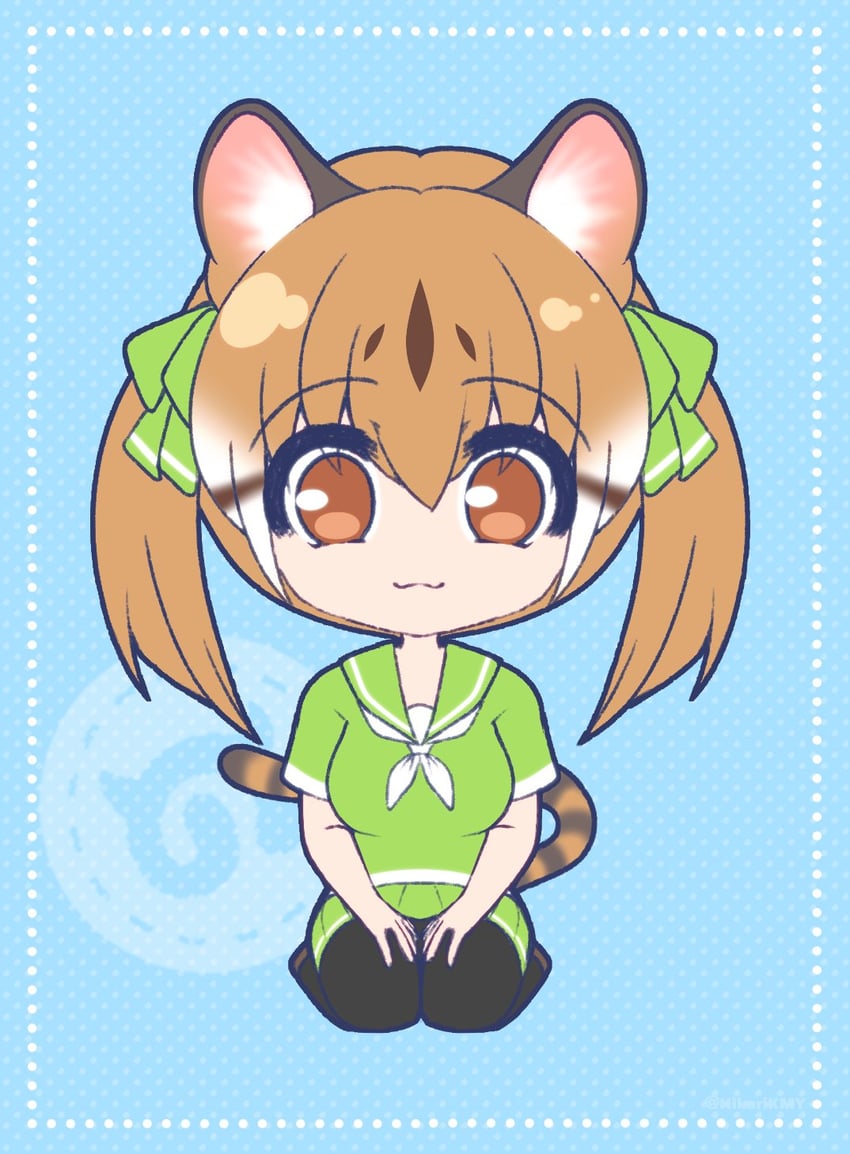 large-spotted genet (kemono friends and 1 more) drawn by hikarikmy