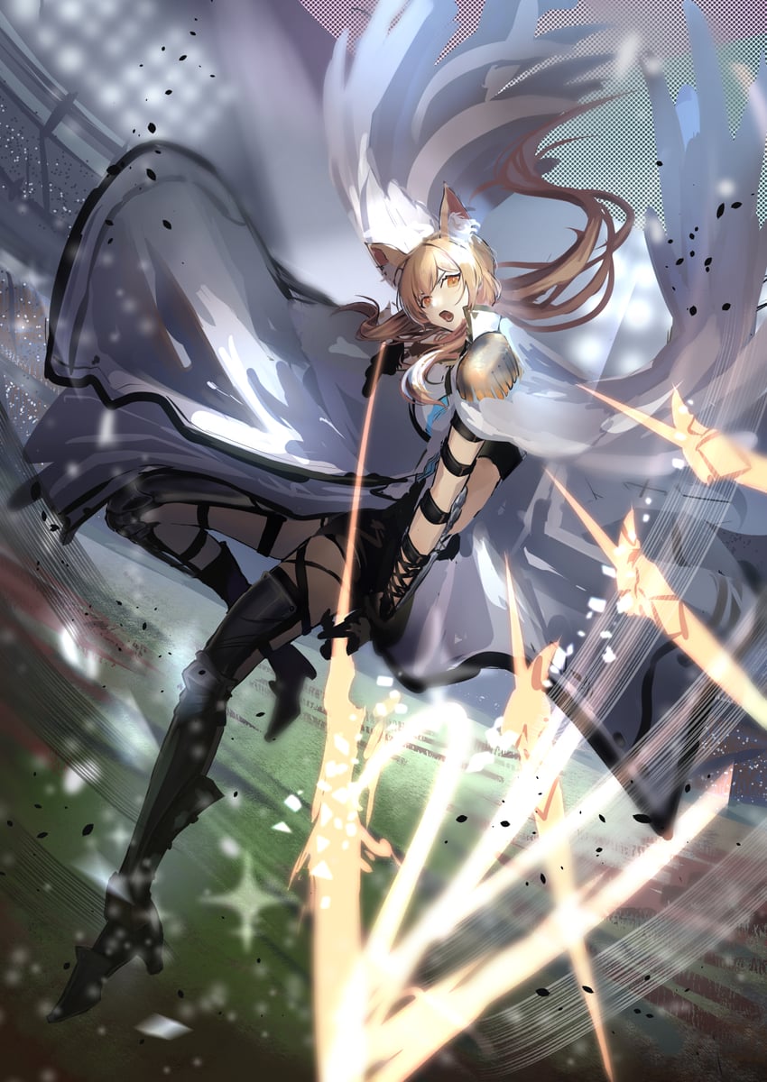 nearl and nearl the radiant knight (arknights) drawn by natsuba002