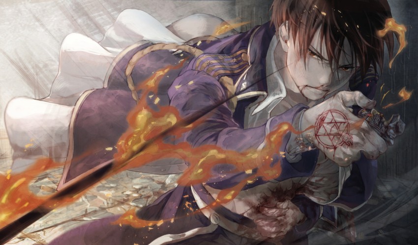 roy mustang and lust (fullmetal alchemist) drawn by yuu_(kotobana_0418)