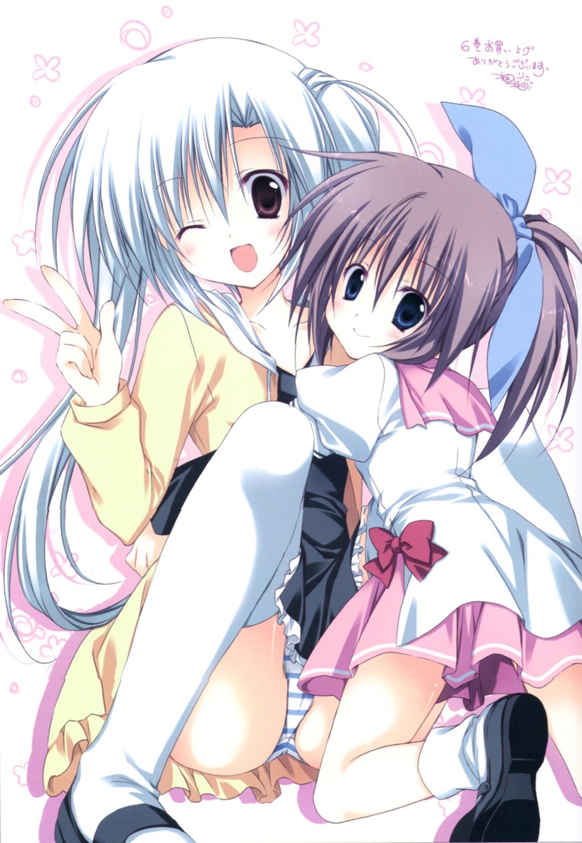 elni and nanjou nazuna (tsuki tsuki!) drawn by korie_riko
