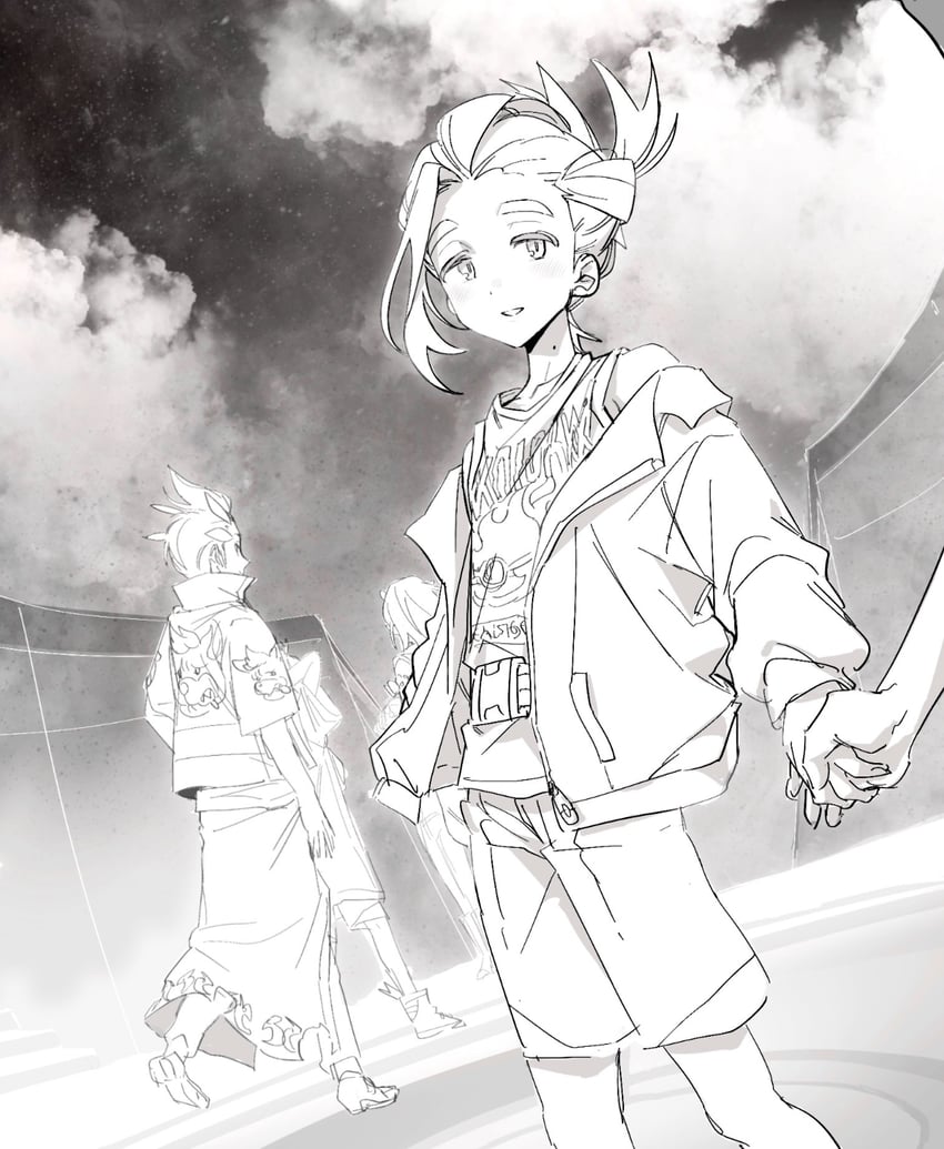 kieran and drayton (pokemon and 1 more) drawn by saesoon_dobby