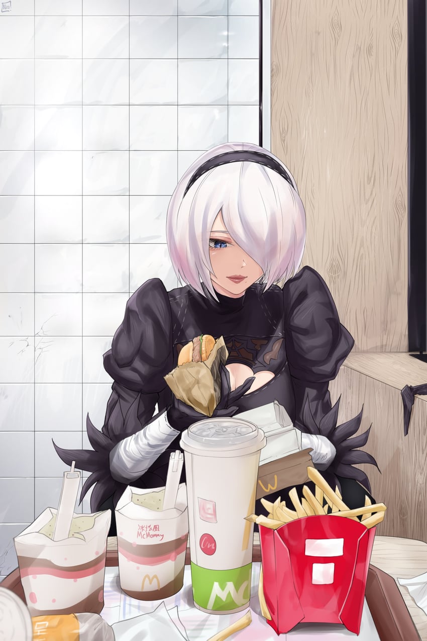 2b (nier and 2 more) drawn by ninochuu