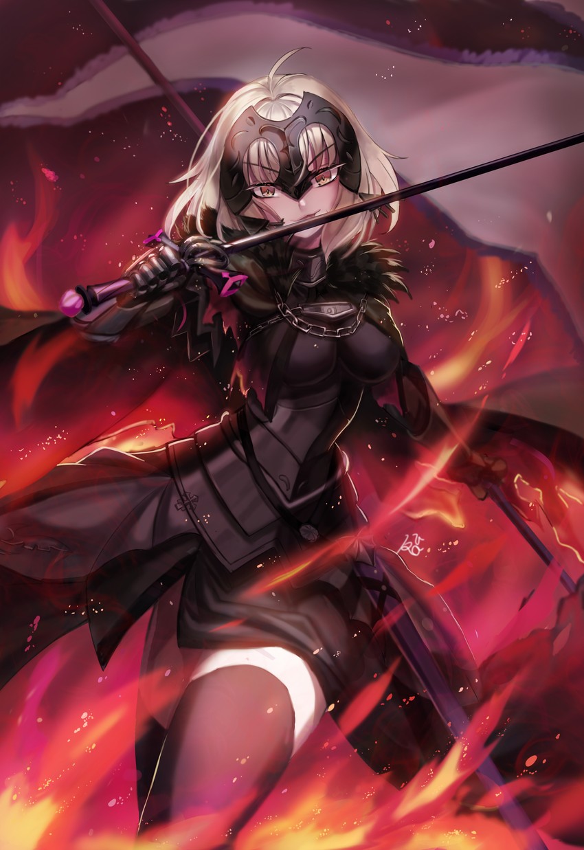 jeanne d'arc alter (fate and 1 more) drawn by kuro_(ning2763)