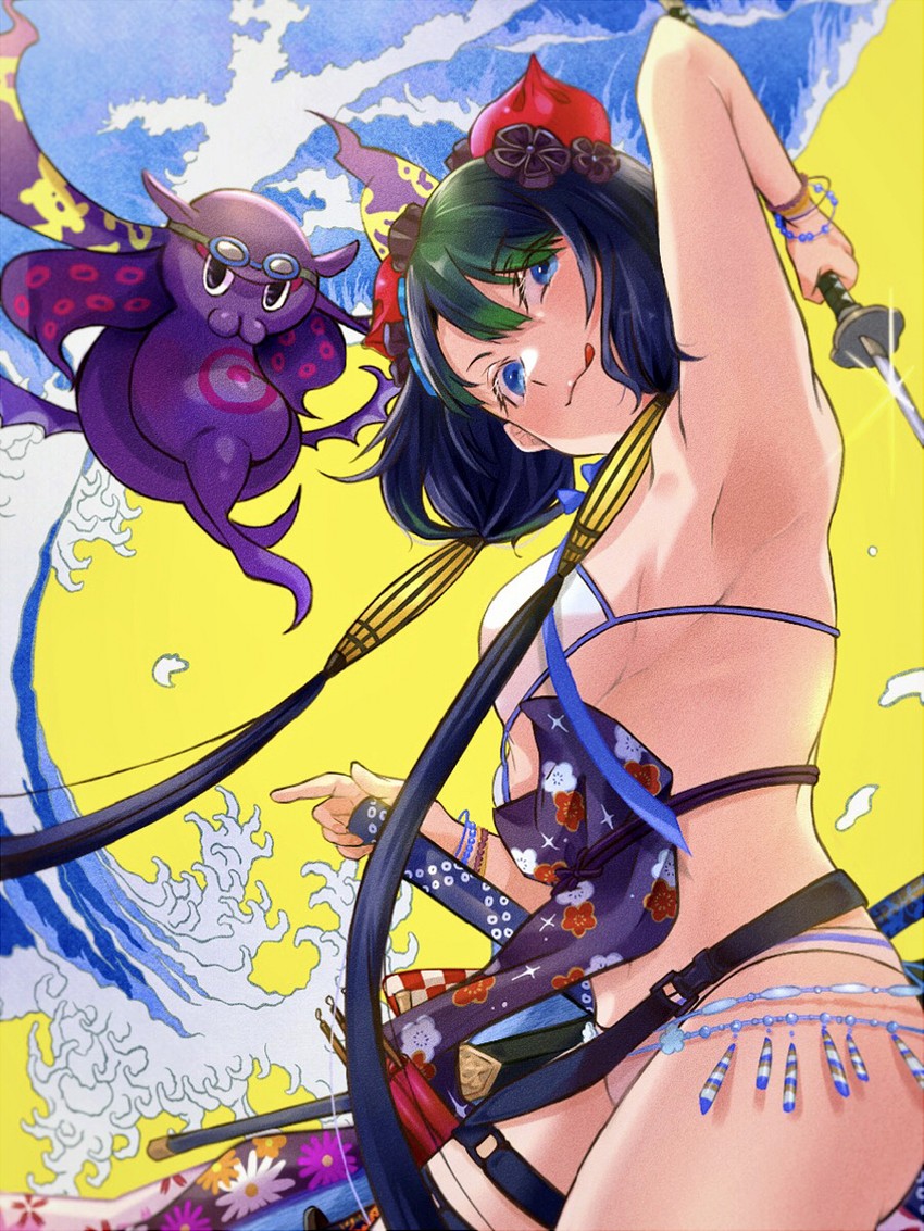 katsushika hokusai and tokitarou (fate and 1 more) drawn by genshi_usagi