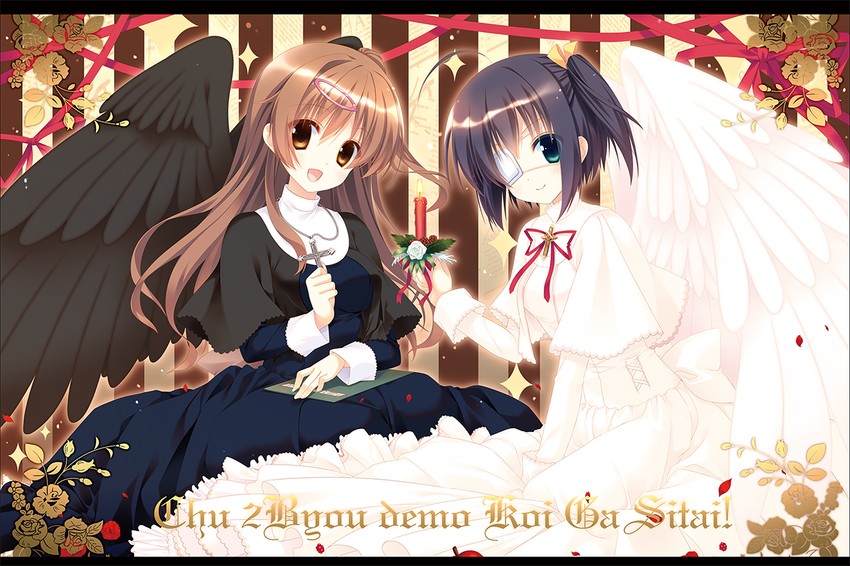 takanashi rikka and nibutani shinka (chuunibyou demo koi ga shitai!) drawn by hatori_piyoko