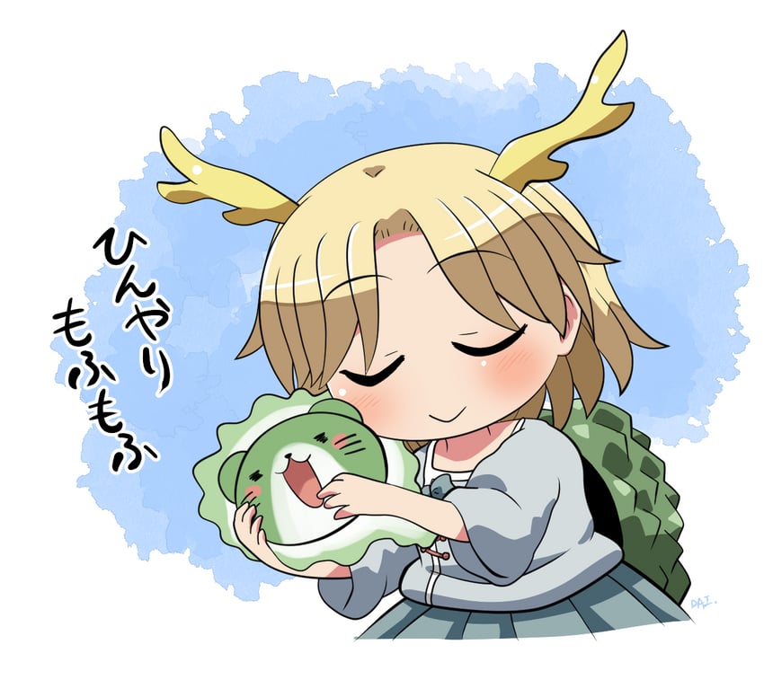 kicchou yachie and otter spirit (touhou) drawn by rokugou_daisuke