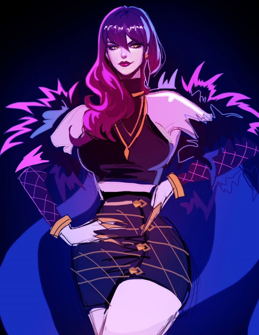 evelynn and k/da evelynn (league of legends) drawn by martin_stvartak