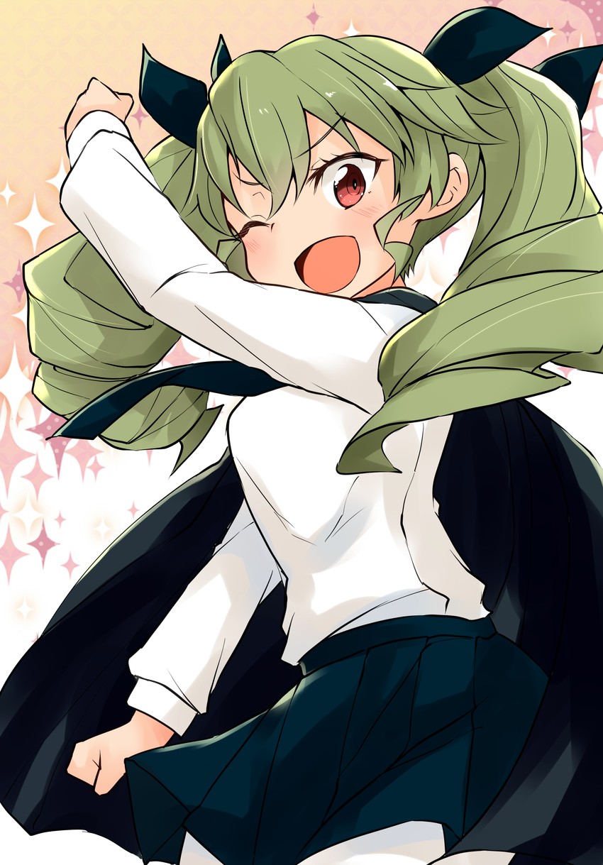 anchovy (girls und panzer and 1 more) drawn by barashiya