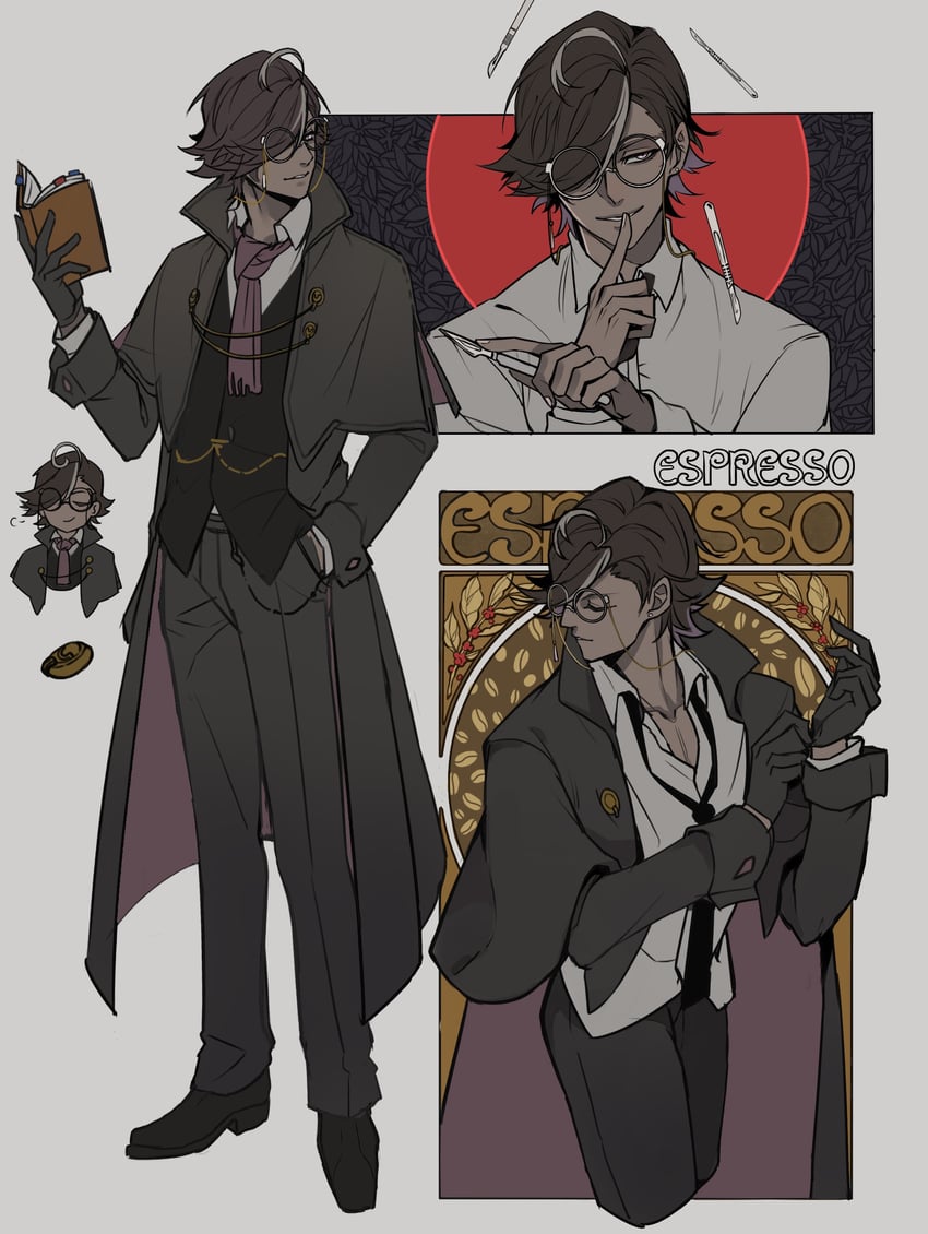 espresso cookie (cookie run and 1 more) drawn by saka_nagiya