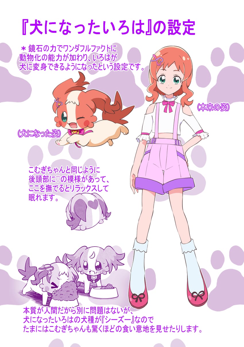 inukai komugi and inukai iroha (precure and 1 more) drawn by @est@