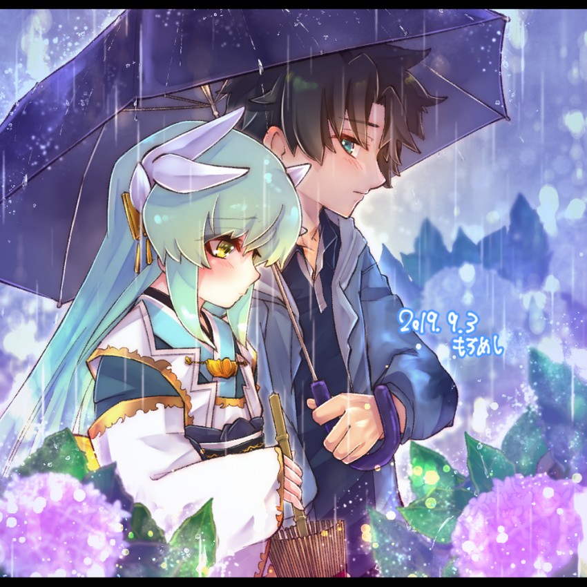fujimaru ritsuka and kiyohime (fate and 1 more) drawn by motimotimeshi