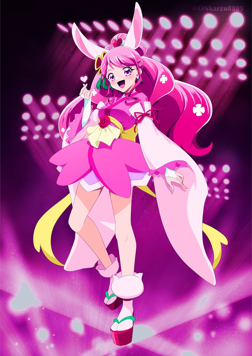 hanadera nodoka and cure grace (precure and 2 more) drawn by on_kazu