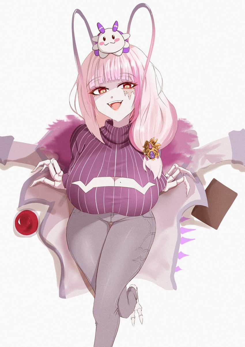 matara kan and momo (indie virtual youtuber) drawn by nobody_(nobo)