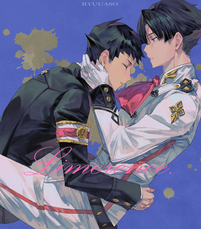 ryunosuke naruhodo and kazuma asogi (ace attorney and 1 more) drawn by dong_98