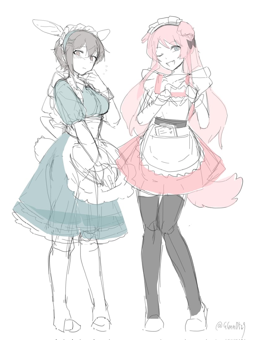 chihaya anon and takamatsu tomori (bang dream! and 1 more) drawn by guagua977