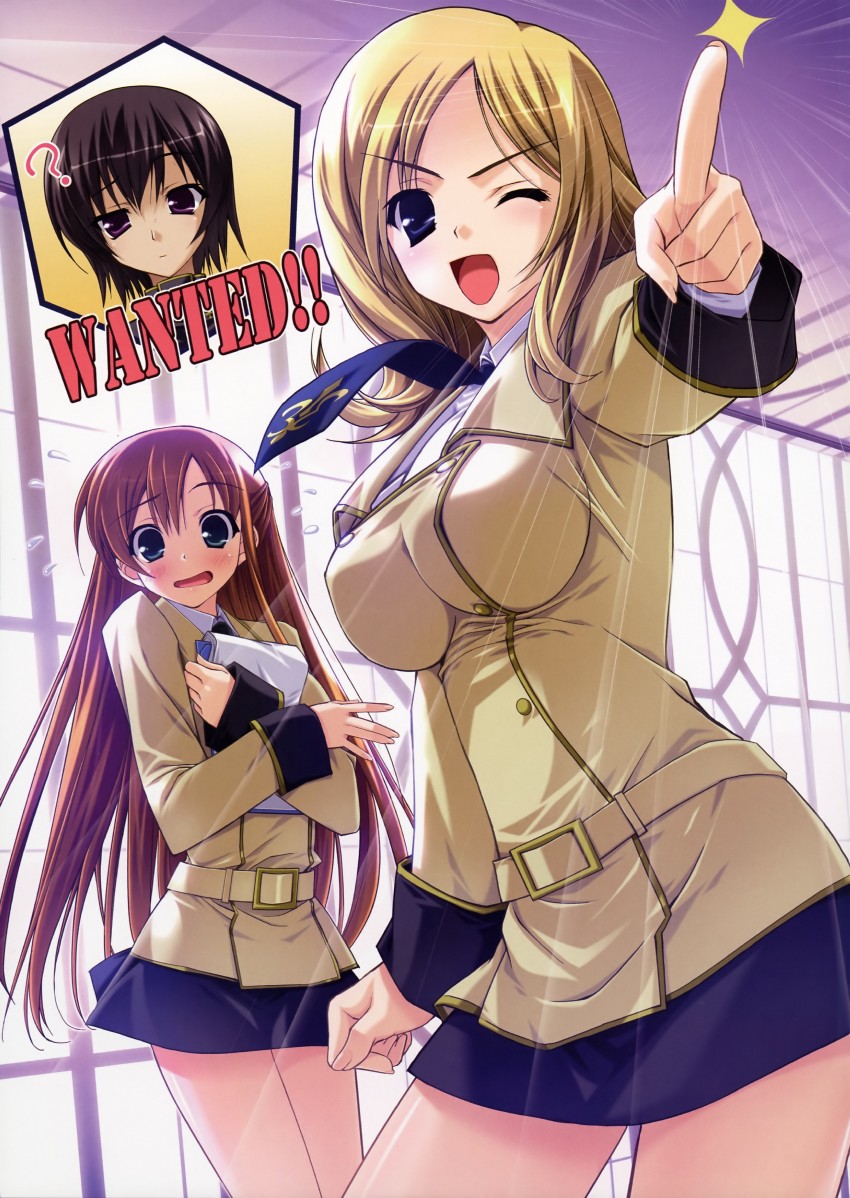 lelouch vi britannia, shirley fenette, and milly ashford (code geass) drawn by shintarou