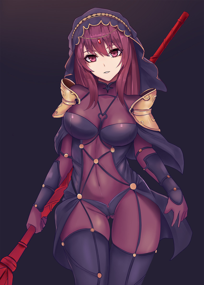 scathach (fate and 1 more) drawn by gongba_laoge