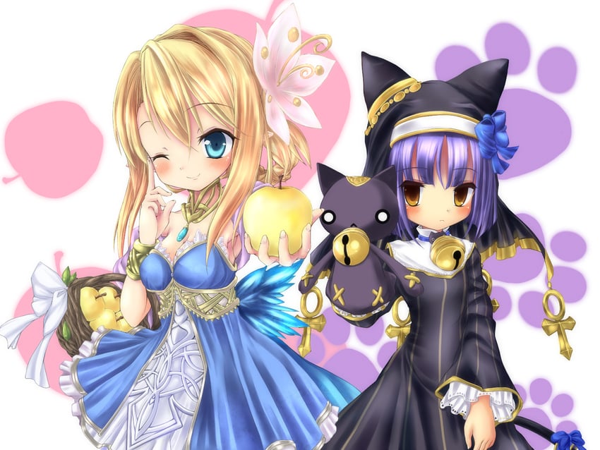 bastet lore and le fay lore (emil chronicle online) drawn by peacefeel