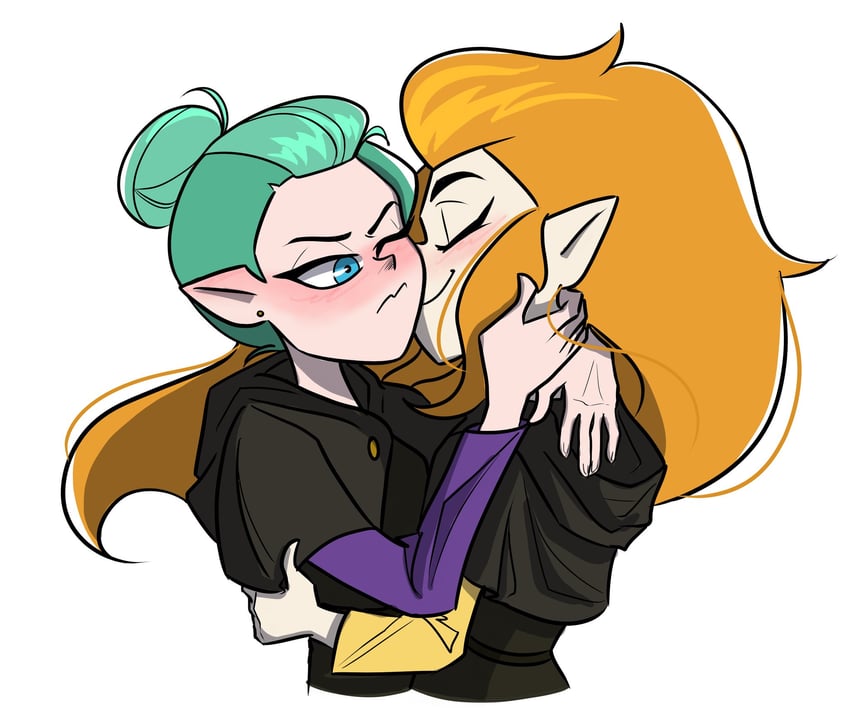 edalyn clawthorne and odalia blight (the owl house) drawn by cintriux