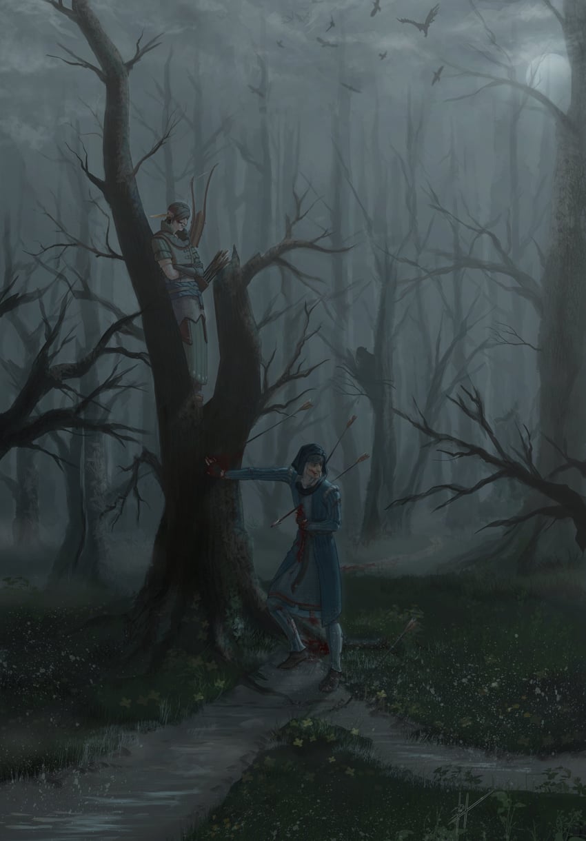 iorveth and vernon roche (the witcher and 1 more) drawn by dogsbastard