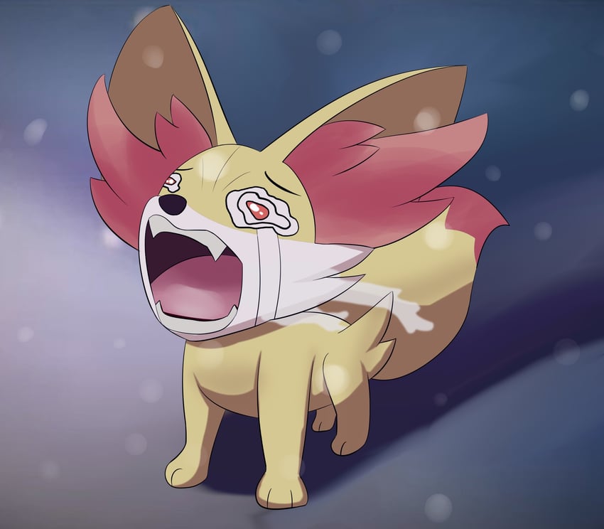 fennekin (pokemon and 1 more) drawn by pillow_16