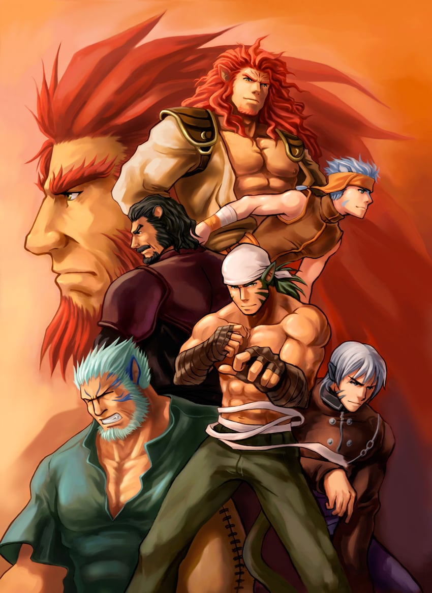 ranulf, mordecai, muarim, caineghis, skrimir, and 2 more (fire emblem and 2 more) drawn by zelo-lee
