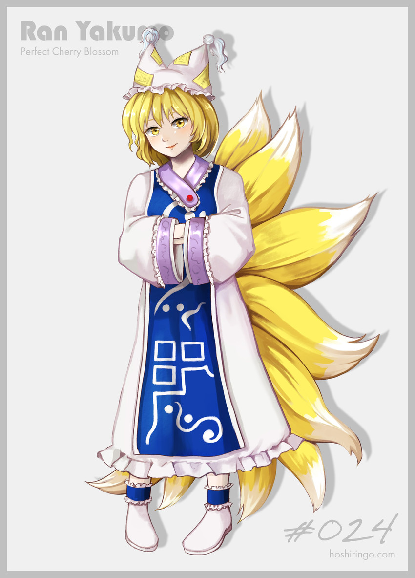 yakumo ran (touhou and 1 more) drawn by hoshiringo0902