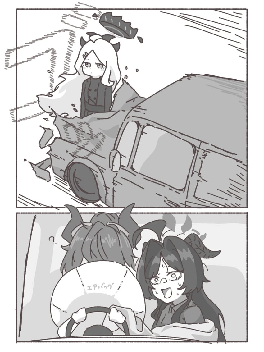 hina, kasumi, and megu (blue archive and 1 more) drawn by enobun3gyo