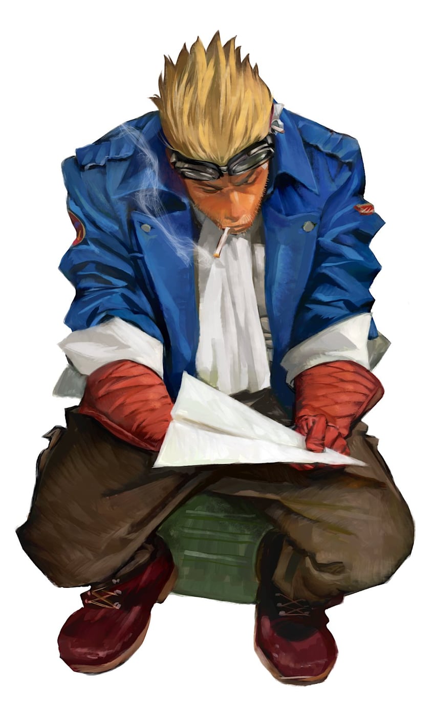cid highwind (final fantasy and 1 more) drawn by 200_percent